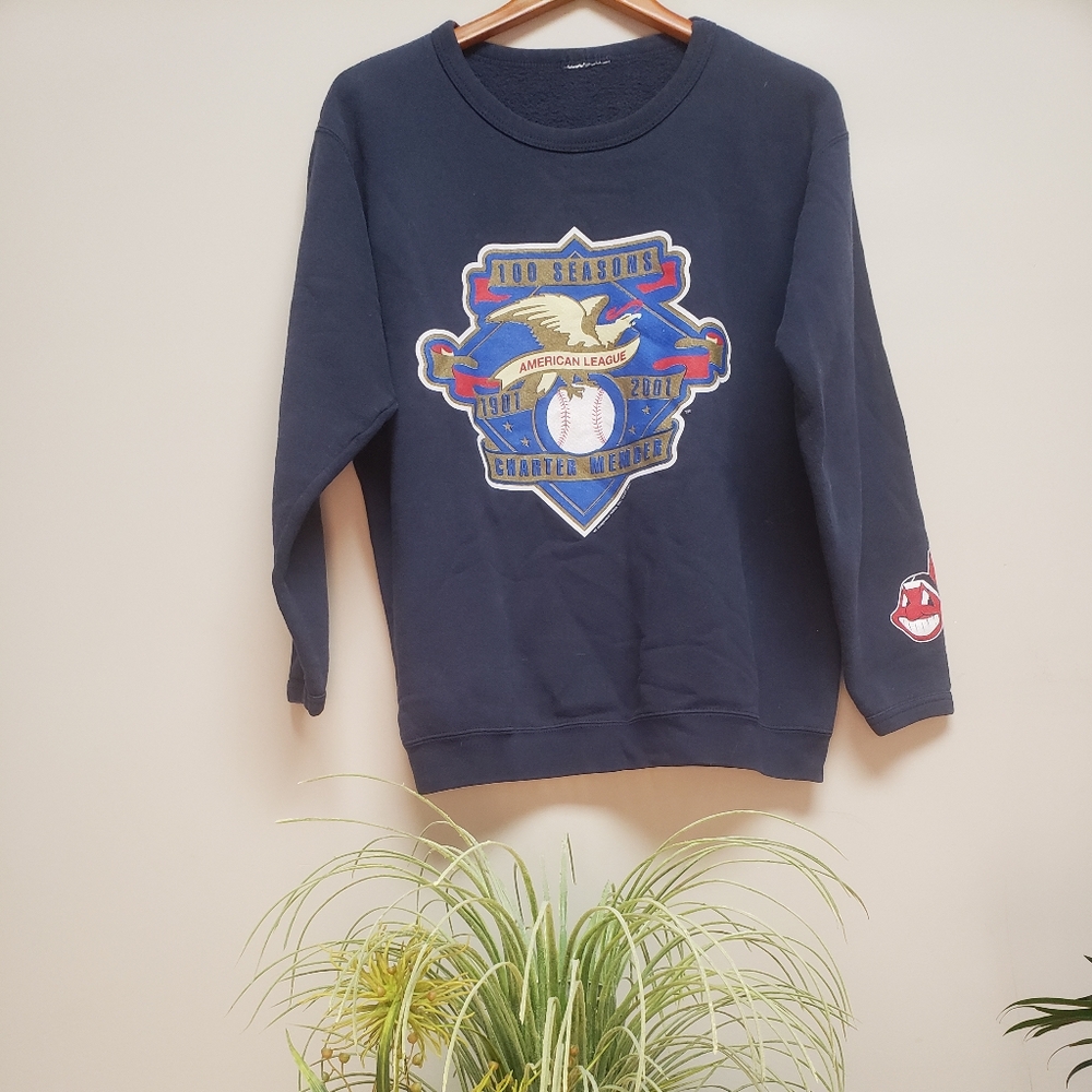Cleveland Indians Charter Season Ticket Member Crew Neck Sweatshirt, Size L